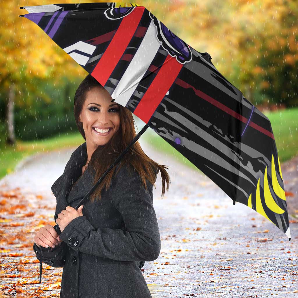 Fremantle Dockers Umbrella Mascot Cartoon Football Illustration Style