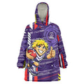 Fremantle Dockers Wearable Blanket Hoodie Mascot Cartoon Football Illustration Style