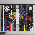 Fremantle Dockers Window Curtain Mascot Cartoon Football Illustration Style