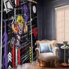 Fremantle Dockers Window Curtain Mascot Cartoon Football Illustration Style