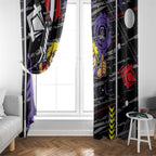 Fremantle Dockers Window Curtain Mascot Cartoon Football Illustration Style