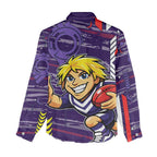 Fremantle Dockers Women Casual Shirt Mascot Cartoon Football Illustration Style