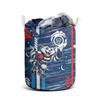 Geelong Cats Laundry Basket Mascot Cartoon Football Illustration Style