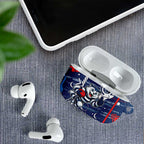 Geelong Cats AirPods Case Mascot Cartoon Football Illustration Style
