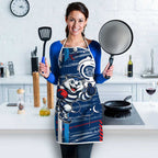 Geelong Cats Apron Mascot Cartoon Football Illustration Style