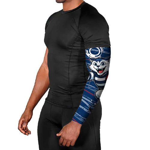 Geelong Cats Arm Sleeves Mascot Cartoon Football Illustration Style