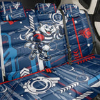 Geelong Cats Back Car Seat Cover Mascot Cartoon Football Illustration Style