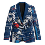 Geelong Cats Blazer Mascot Cartoon Football Illustration Style