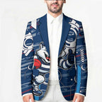 Geelong Cats Blazer Mascot Cartoon Football Illustration Style