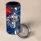 Geelong Cats 4 in 1 Can Cooler Tumbler Mascot Cartoon Football Illustration Style