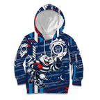 Geelong Cats Kid Hoodie Mascot Cartoon Football Illustration Style