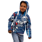 Geelong Cats Kid Hoodie Mascot Cartoon Football Illustration Style