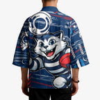 Geelong Cats Kimono Mascot Cartoon Football Illustration Style