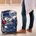 Geelong Cats Luggage Cover Mascot Cartoon Football Illustration Style