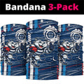 Geelong Cats Neck Gaiter Mascot Cartoon Football Illustration Style