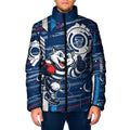 Geelong Cats Padded Jacket Mascot Cartoon Football Illustration Style