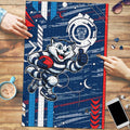Geelong Cats Puzzle Mascot Cartoon Football Illustration Style