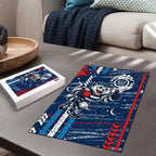 Geelong Cats Puzzle Mascot Cartoon Football Illustration Style