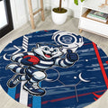 Geelong Cats Round Carpet Mascot Cartoon Football Illustration Style