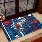 Geelong Cats Rubber Doormat Mascot Cartoon Football Illustration Style
