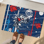 Geelong Cats Rubber Doormat Mascot Cartoon Football Illustration Style