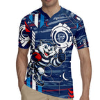 Geelong Cats Rugby Jersey Mascot Cartoon Football Illustration Style