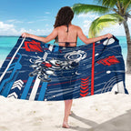 Geelong Cats Sarong Mascot Cartoon Football Illustration Style