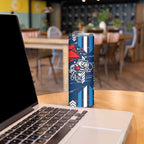 Geelong Cats Skinny Tumbler Mascot Cartoon Football Illustration Style