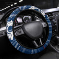 Geelong Cats Steering Wheel Cover Mascot Cartoon Football Illustration Style