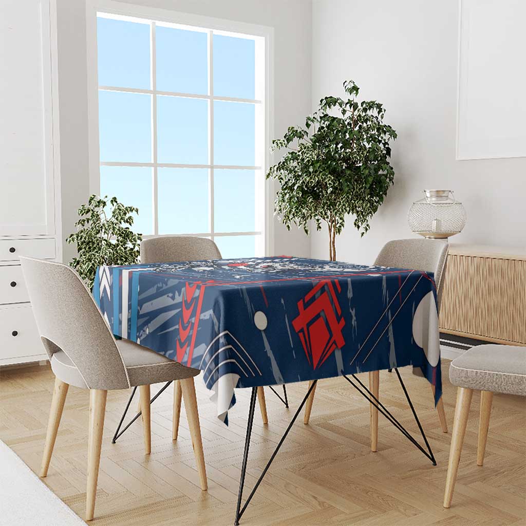 Geelong Cats Tablecloth Mascot Cartoon Football Illustration Style
