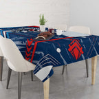 Geelong Cats Tablecloth Mascot Cartoon Football Illustration Style