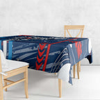 Geelong Cats Tablecloth Mascot Cartoon Football Illustration Style