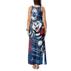 Geelong Cats Tank Maxi Dress Mascot Cartoon Football Illustration Style