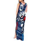 Geelong Cats Tank Maxi Dress Mascot Cartoon Football Illustration Style