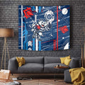 Geelong Cats Tapestry Mascot Cartoon Football Illustration Style
