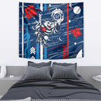 Geelong Cats Tapestry Mascot Cartoon Football Illustration Style