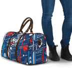 Geelong Cats Travel Bag Mascot Cartoon Football Illustration Style