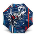 Geelong Cats Umbrella Mascot Cartoon Football Illustration Style