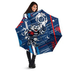 Geelong Cats Umbrella Mascot Cartoon Football Illustration Style