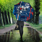 Geelong Cats Umbrella Mascot Cartoon Football Illustration Style