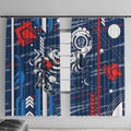 Geelong Cats Window Curtain Mascot Cartoon Football Illustration Style