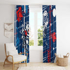 Geelong Cats Window Curtain Mascot Cartoon Football Illustration Style