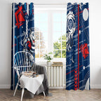 Geelong Cats Window Curtain Mascot Cartoon Football Illustration Style