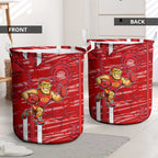 Gold Coast Suns Laundry Basket Mascot Cartoon Football Illustration Style