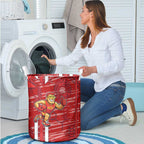 Gold Coast Suns Laundry Basket Mascot Cartoon Football Illustration Style