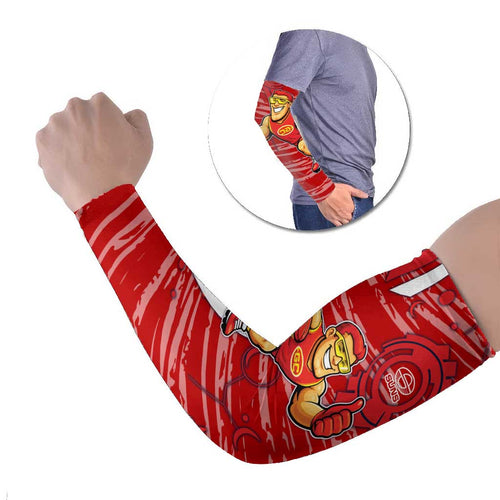 Gold Coast Suns Arm Sleeves Mascot Cartoon Football Illustration Style