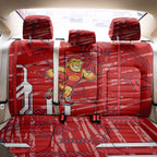 Gold Coast Suns Back Car Seat Cover Mascot Cartoon Football Illustration Style