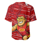 Gold Coast Suns Baseball Jersey Mascot Cartoon Football Illustration Style