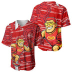 Gold Coast Suns Baseball Jersey Mascot Cartoon Football Illustration Style