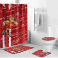 Gold Coast Suns Bathroom Set Mascot Cartoon Football Illustration Style